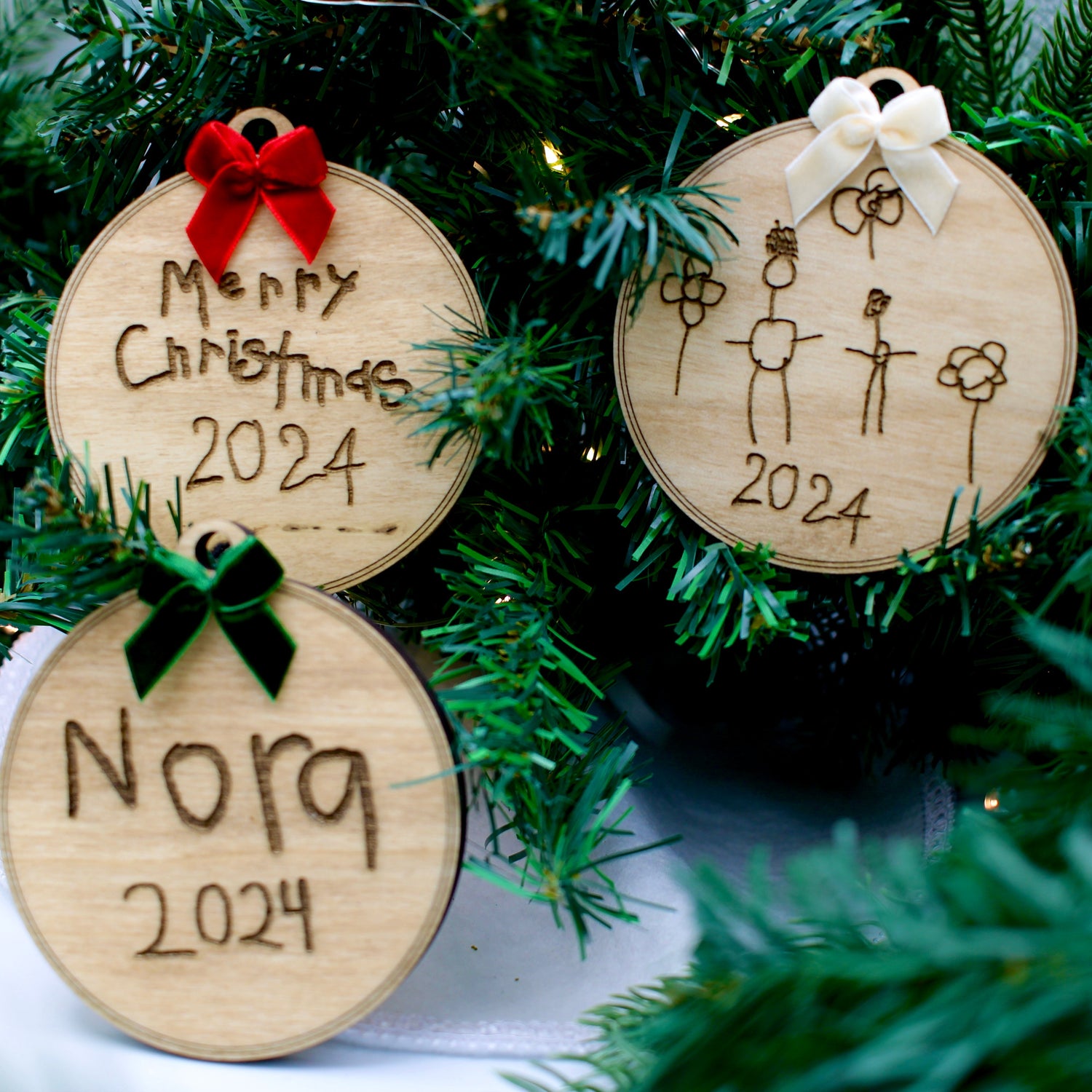 HANDWRITING ORNAMENTS