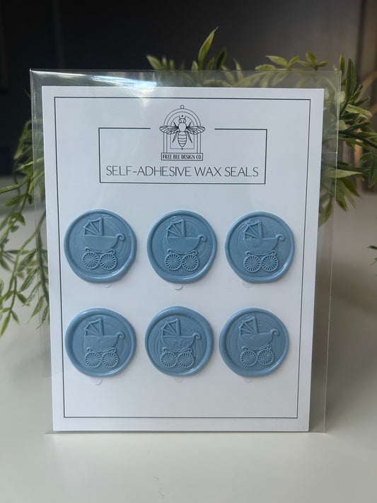 BABY CARRIAGE WAX SEAL SET